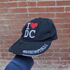 Adjustable "I ❤️ DC" Embroidered Cap